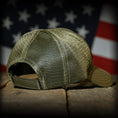 Load image into Gallery viewer, MultiCam Flag Patch OD Green Ball Cap
