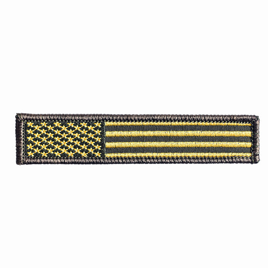 OD Green & Gold 1x5 American Flag Velcro Patch