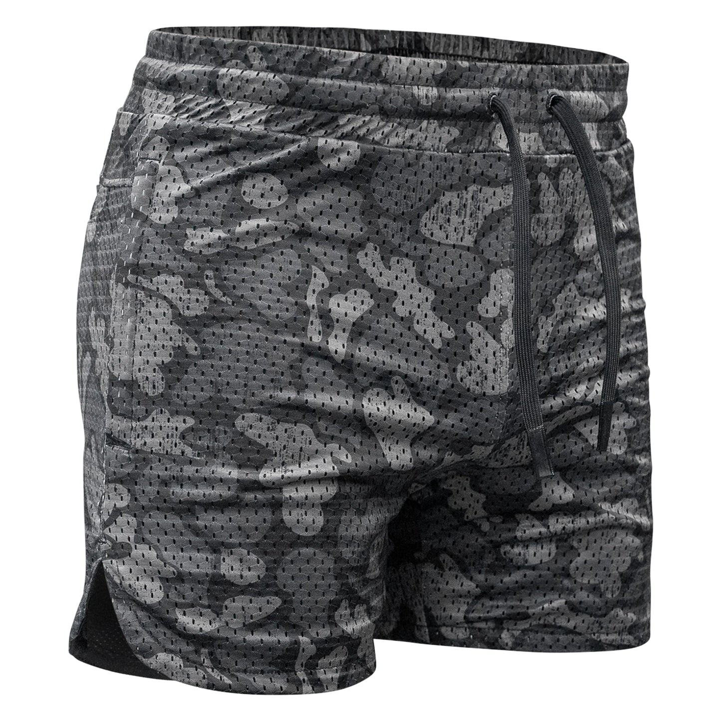 Men’s Double-Layer Mesh Training Shorts — 5" Inseam