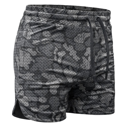 Men’s Double-Layer Mesh Training Shorts — 5" Inseam