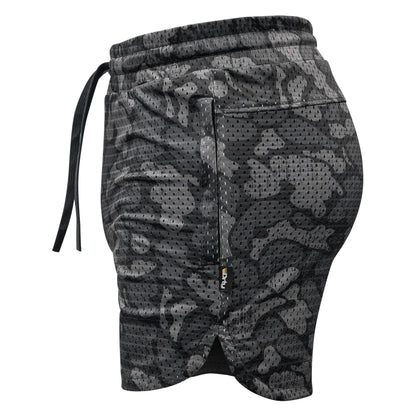 Men’s Double-Layer Mesh Training Shorts — 5" Inseam