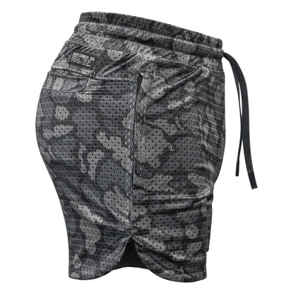 Men’s Double-Layer Mesh Training Shorts — 5" Inseam