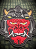 Load image into Gallery viewer, Tactical Oni Samurai with Night Vision Goggles PVC Patch - Unleash Fear and Strength
