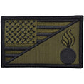 Load image into Gallery viewer, Army Ordnance Corps USA Flag - 2.25x3.5 Patch
