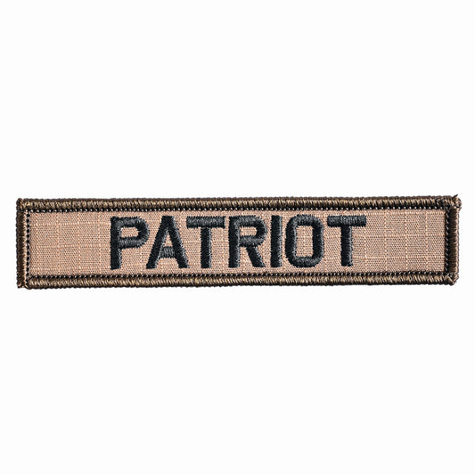 Patriot 1x5 Velcro Patch - Coyote Brown