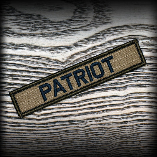 Patriot 1x5 Velcro Patch - Coyote Brown