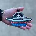 Load image into Gallery viewer, Pew Pew Nation Logo Sticker
