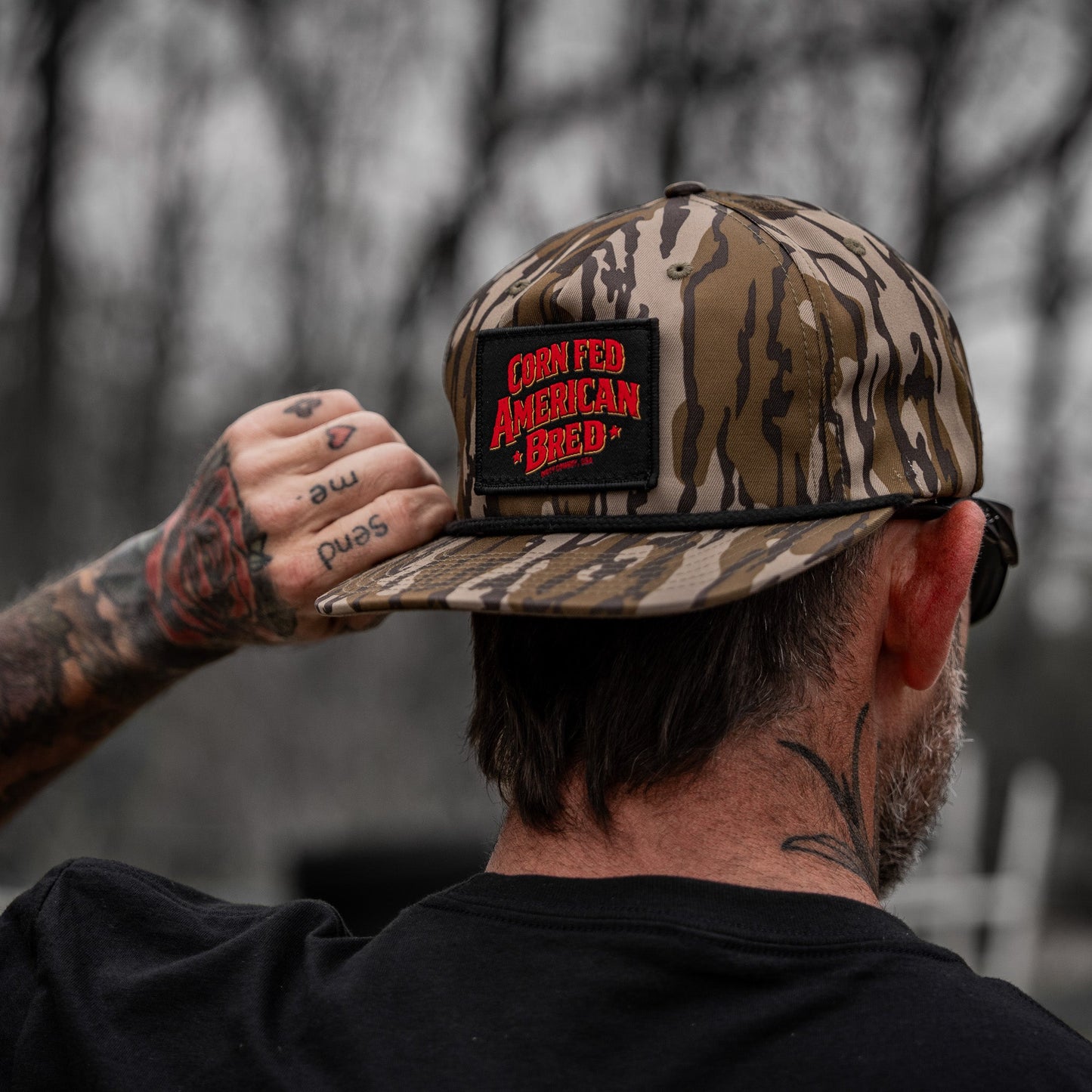 Corn Fed. American Bred. Patch Flatbill Snapback