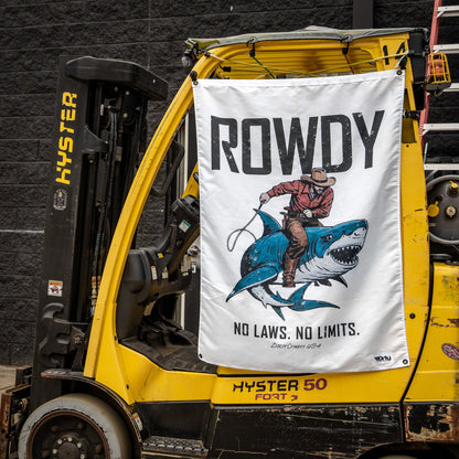 Rowdy No Laws. No Limits. 3' x 4' Flag