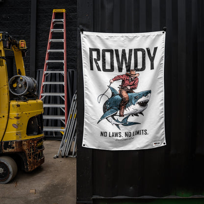Rowdy No Laws. No Limits. 3' x 4' Flag