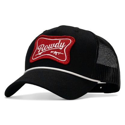 Rowdy Beer Logo Patch Rope Snapback Hat