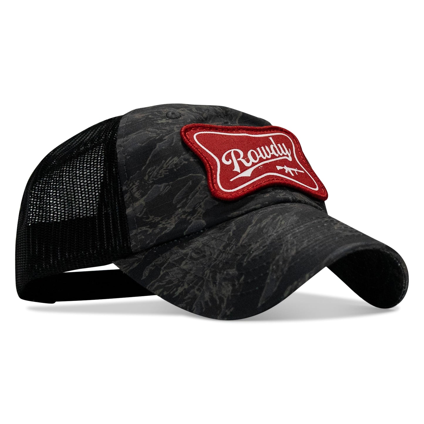 Rowdy Beer Logo Patch Tactical Ripstop Mesh Snapback Hat