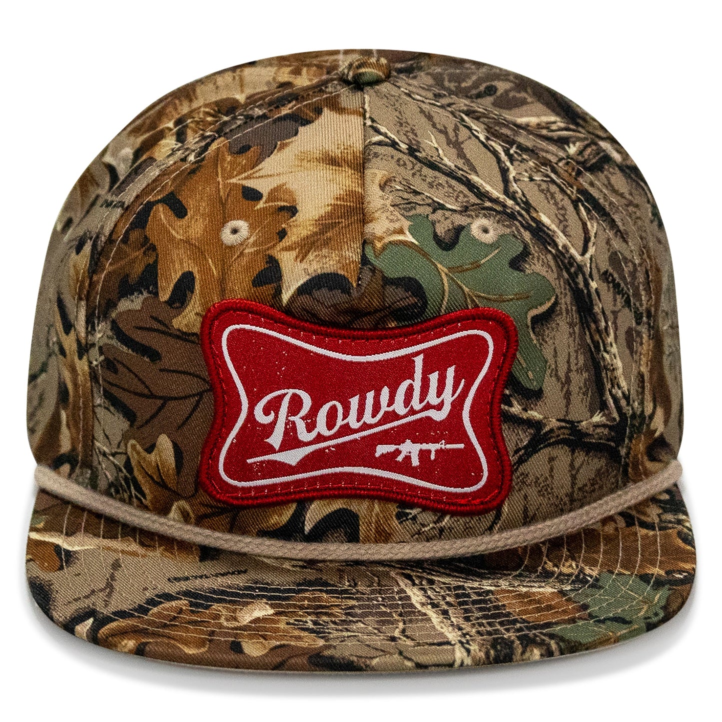 Rowdy Beer Logo Patch Flatbill Snapback
