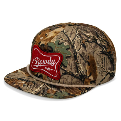 Rowdy Beer Logo Patch Flatbill Snapback