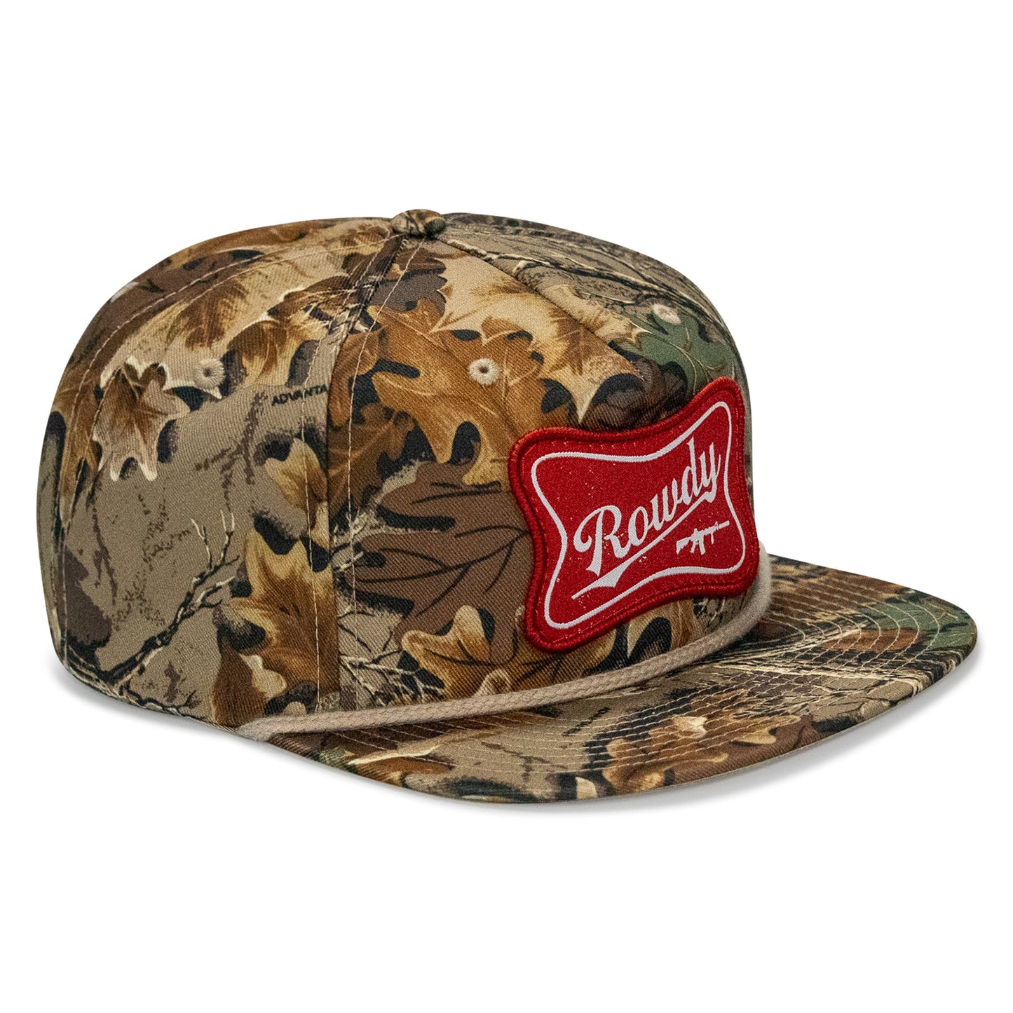 Rowdy Beer Logo Patch Flatbill Snapback