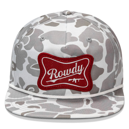 Rowdy Beer Logo Patch Flatbill Snapback