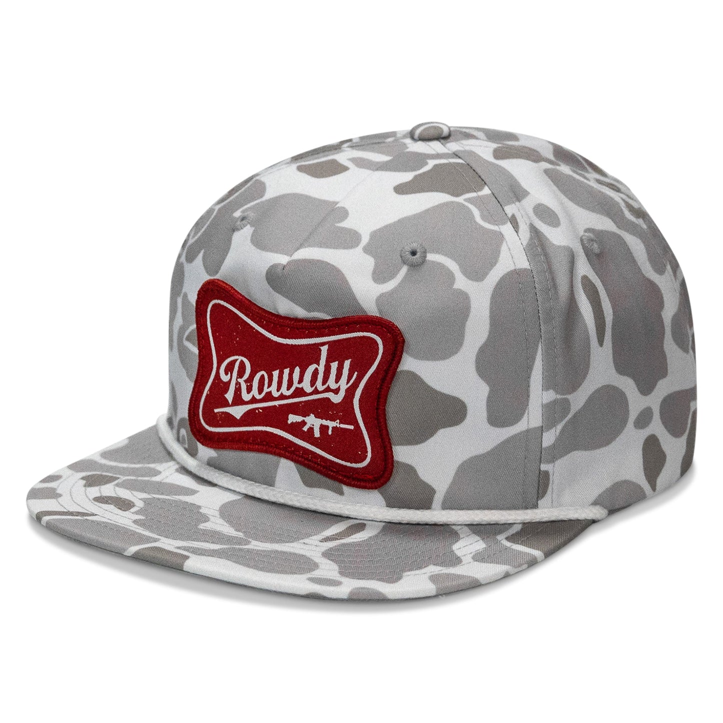 Rowdy Beer Logo Patch Flatbill Snapback