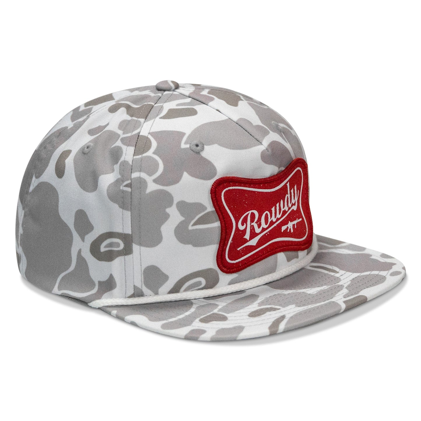 Rowdy Beer Logo Patch Flatbill Snapback