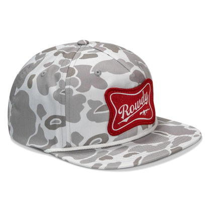 Rowdy Beer Logo Patch Flatbill Snapback