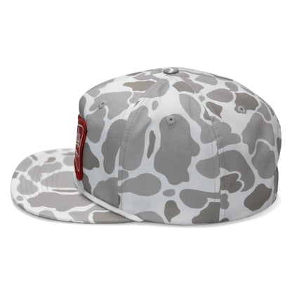 Rowdy Beer Logo Patch Flatbill Snapback