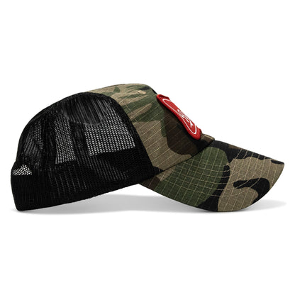Rowdy Beer Logo Patch Tactical Ripstop Mesh Snapback Hat