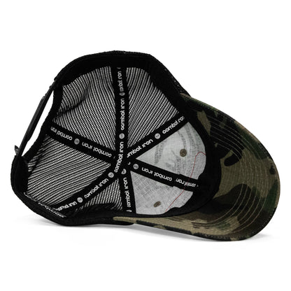 Rowdy Beer Logo Patch Tactical Ripstop Mesh Snapback Hat