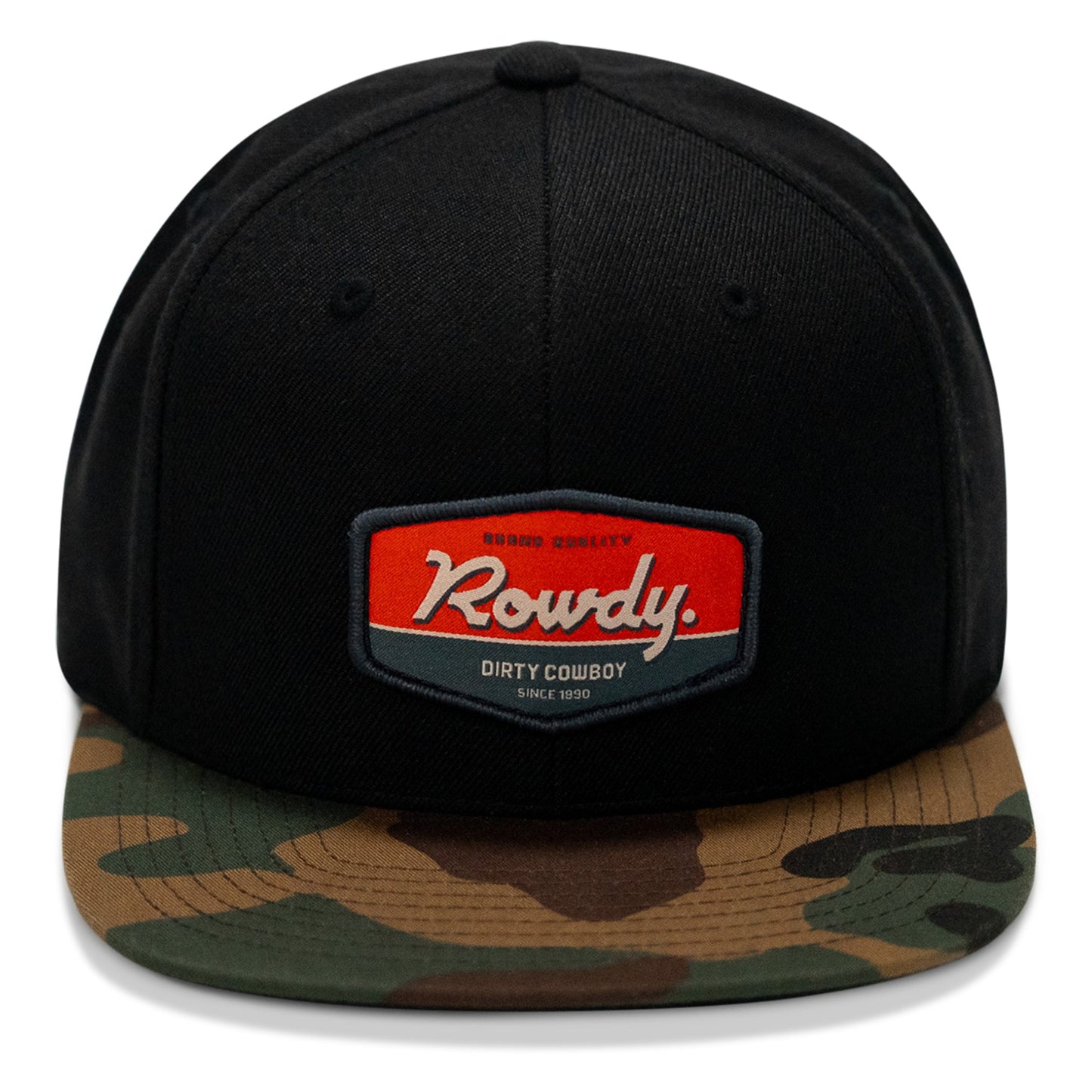 Rowdy. USA Dirty Cowboy Patch Flatbill Snapback