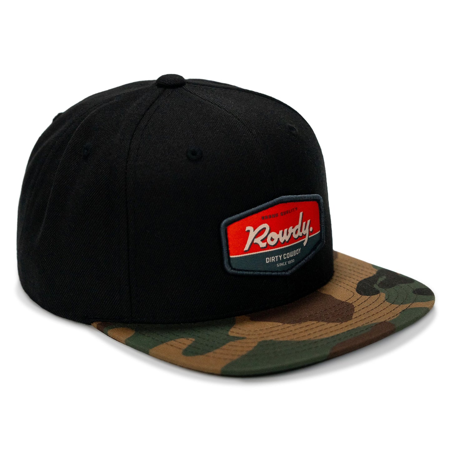 Rowdy. USA Dirty Cowboy Patch Flatbill Snapback