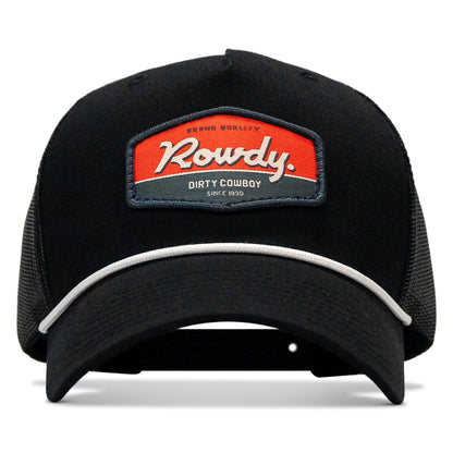 Rowdy Dirty Cowboy Patch Rope Snapback Hat