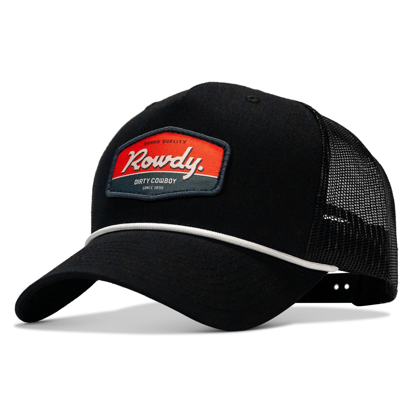 Rowdy Dirty Cowboy Patch Rope Snapback Hat