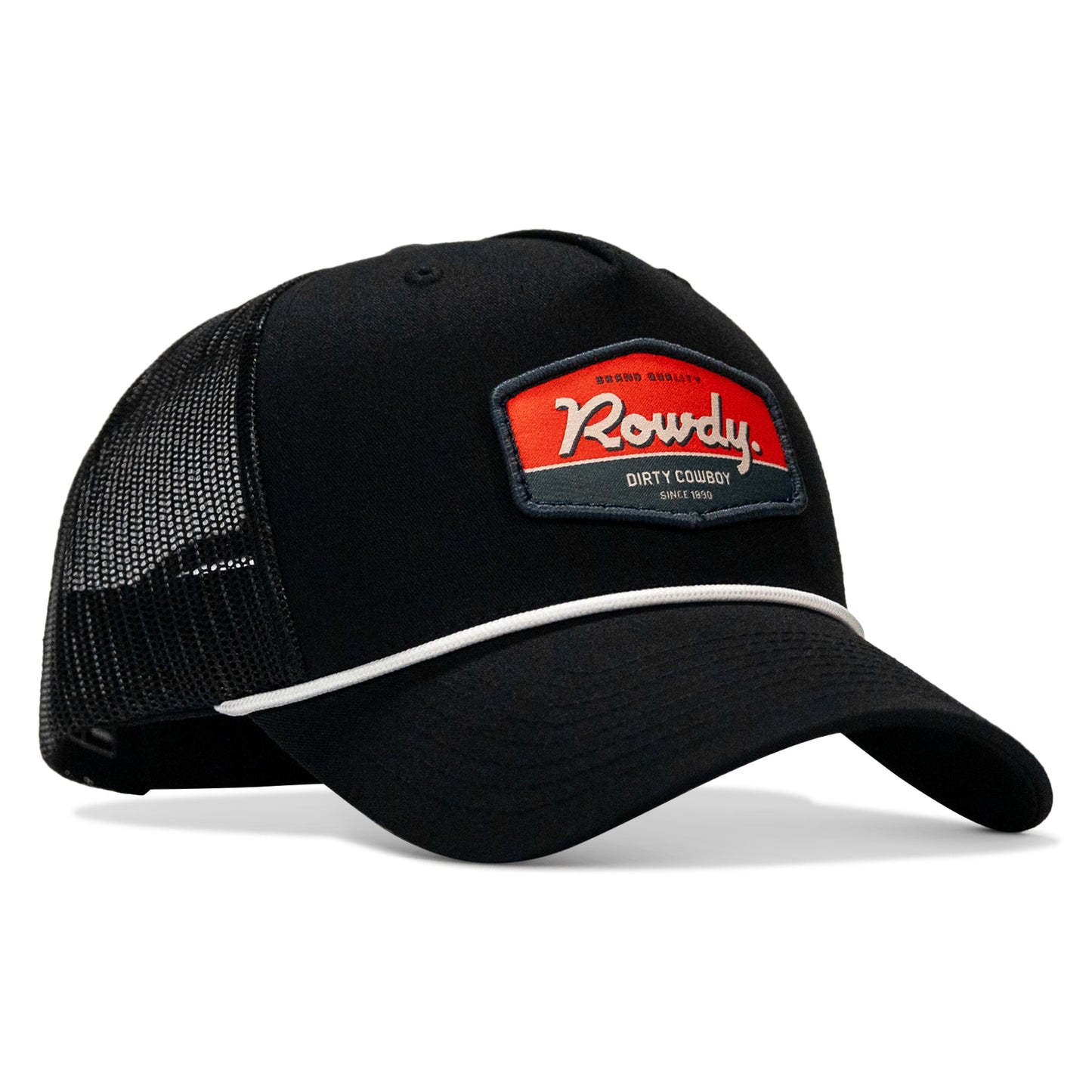 Rowdy Dirty Cowboy Patch Rope Snapback Hat