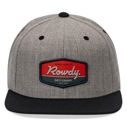 Rowdy. USA Dirty Cowboy Patch Flatbill Snapback