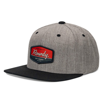 Rowdy. USA Dirty Cowboy Patch Flatbill Snapback