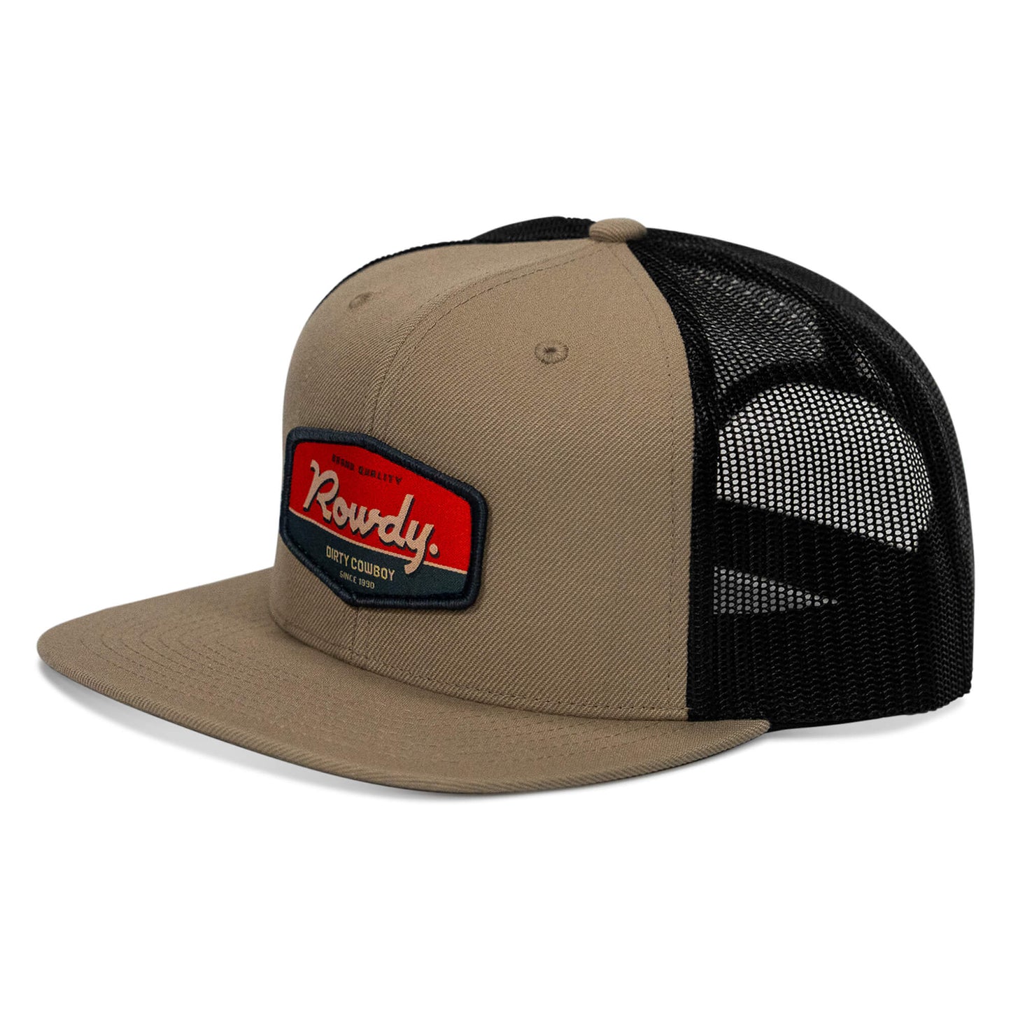 Rowdy. USA Dirty Cowboy Patch Flatbill Snapback