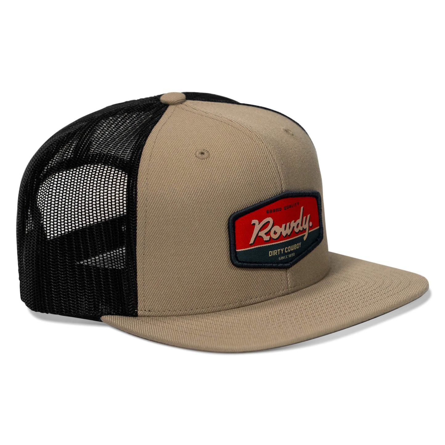 Rowdy. USA Dirty Cowboy Patch Flatbill Snapback