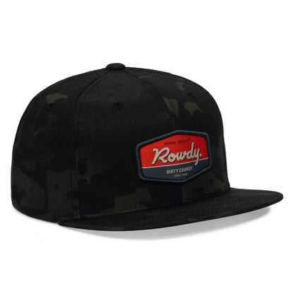 Rowdy. USA Dirty Cowboy Patch Flatbill Snapback