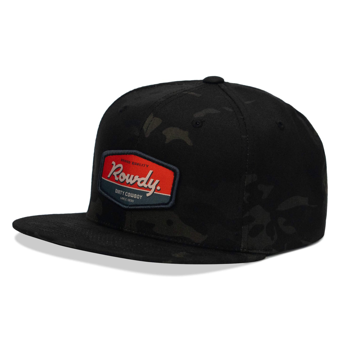Rowdy. USA Dirty Cowboy Patch Flatbill Snapback