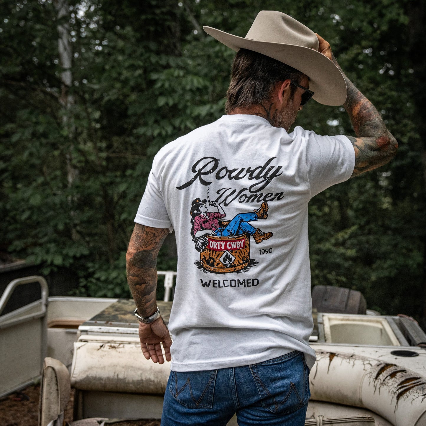 Rowdy Women Welcomed Men's T-Shirt