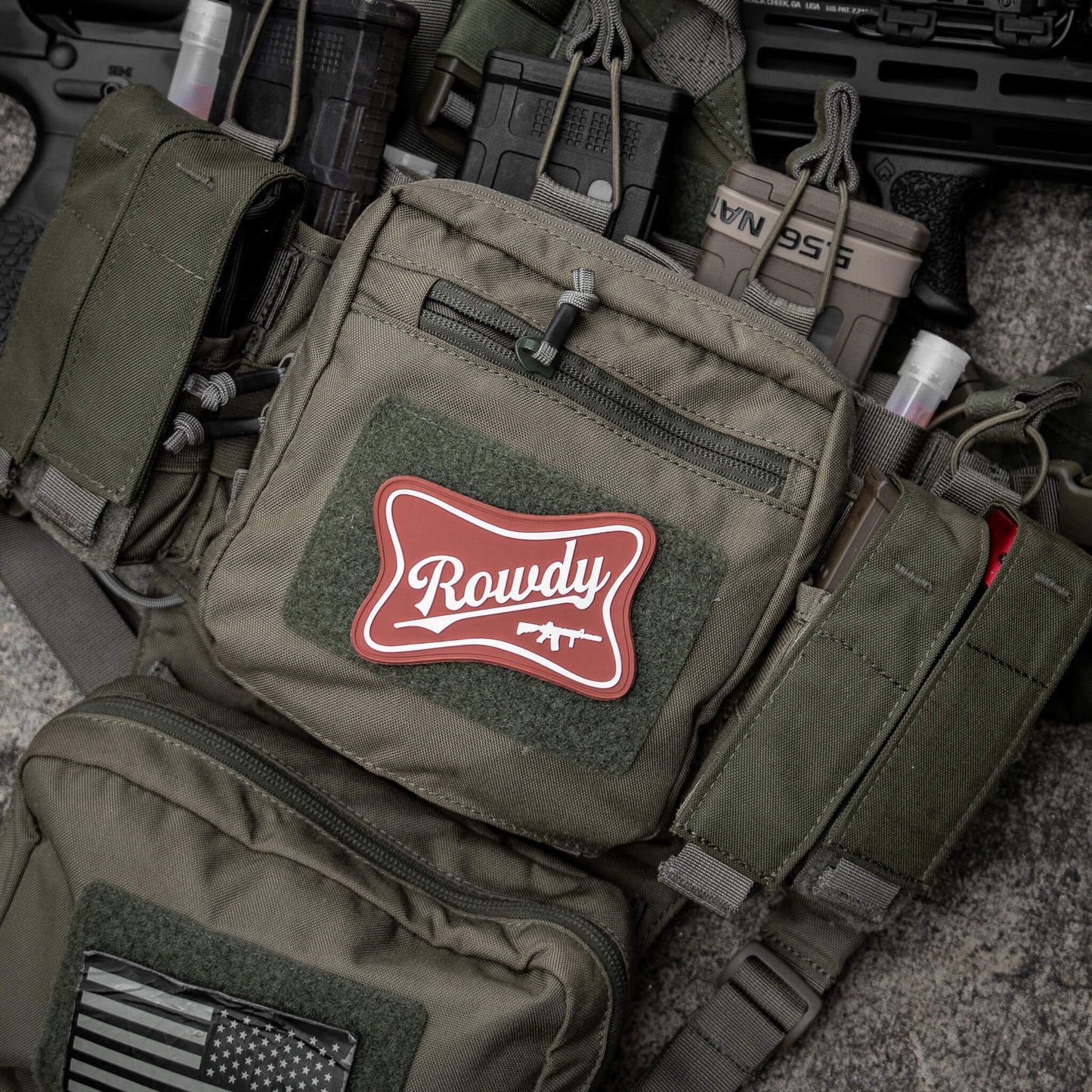 Rowdy PVC Velcro Patch