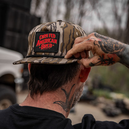 Corn Fed. American Bred. Patch Flatbill Snapback