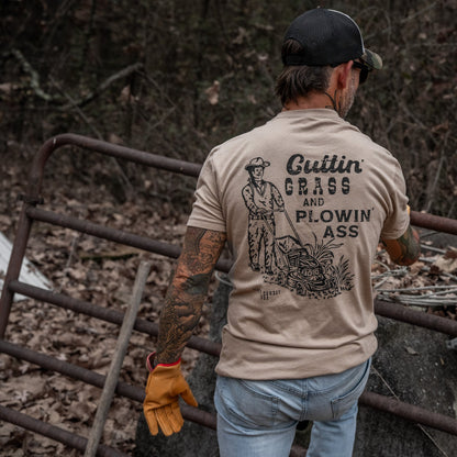 Cutting Grass & Plowin' Ass Men's T-Shirt