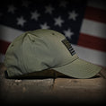 Load image into Gallery viewer, Ranger Green Ripstop Full Fabric American Flag Hat
