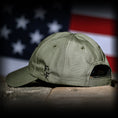 Load image into Gallery viewer, Ranger Green Ripstop Full Fabric American Flag Range Hat
