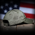 Load image into Gallery viewer, Ranger Green Ripstop Full Fabric American Flag Range Hat
