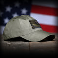 Load image into Gallery viewer, Ranger Green Ripstop Full Fabric American Flag Range Hat
