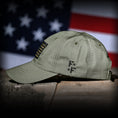 Load image into Gallery viewer, Ranger Green Ripstop Full Fabric American Flag Range Hat
