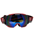 Load image into Gallery viewer, Bomber Goggles (Red w/Flash Blue Lens)

