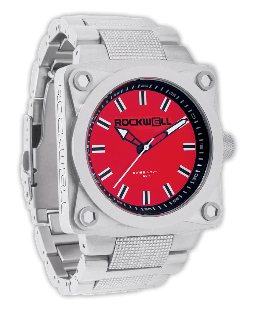 747 (Silver/Red) Watch