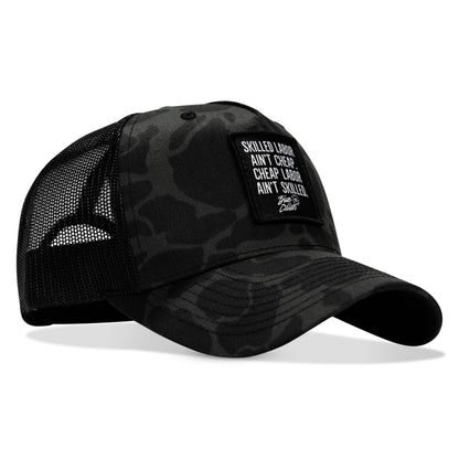 Skilled Labor Ain't Cheap Patch Snapback Hat