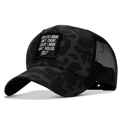Skilled Labor Ain't Cheap Patch Snapback Hat